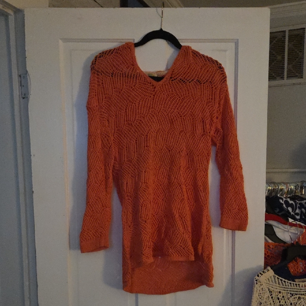 Orange Knit Sweater